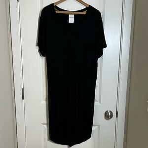 Dolan Dress V-Neck Black Large